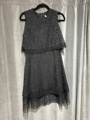 Jonathan Simkai Sleeveless Cropped OVerlay Embroidered Dress
