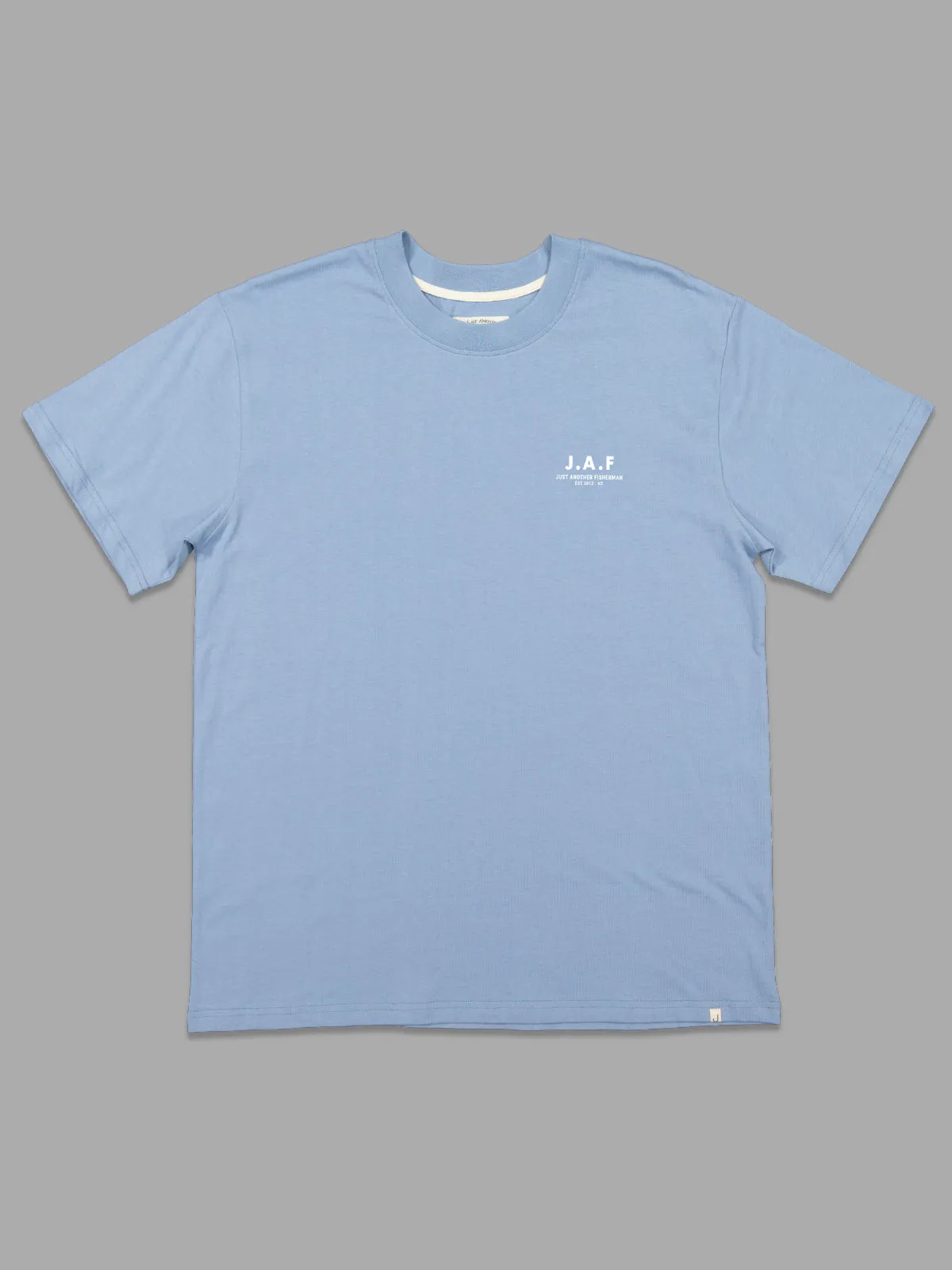 JUST ANOTHER FISHERMAN J.A.F SHORE TEE - FADED DENIM