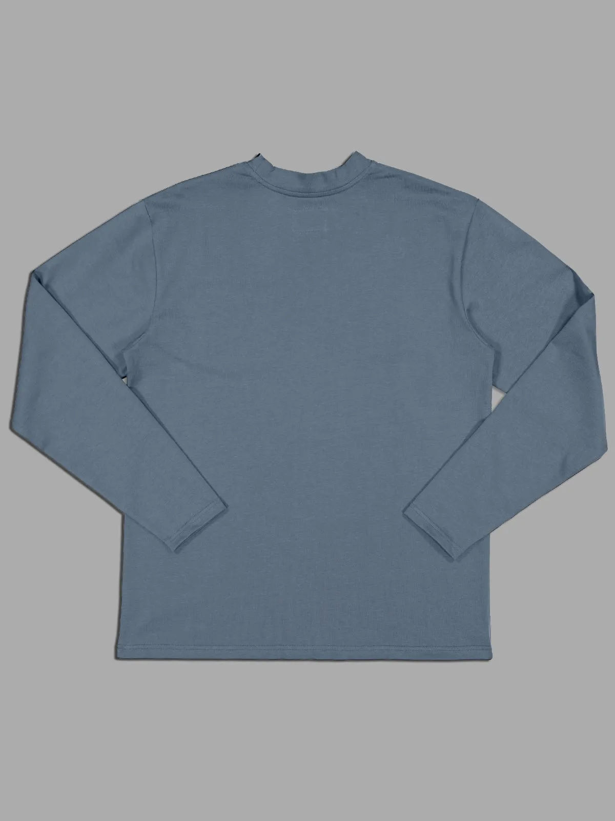 JUST ANOTHER FISHERMAN QUALITY HEAVY SHORE LS TEE - DUSK BLUE