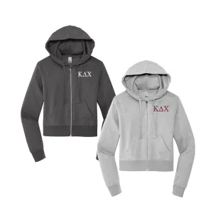 Kappa Delta Chi Cropped Zip Up Hoodie