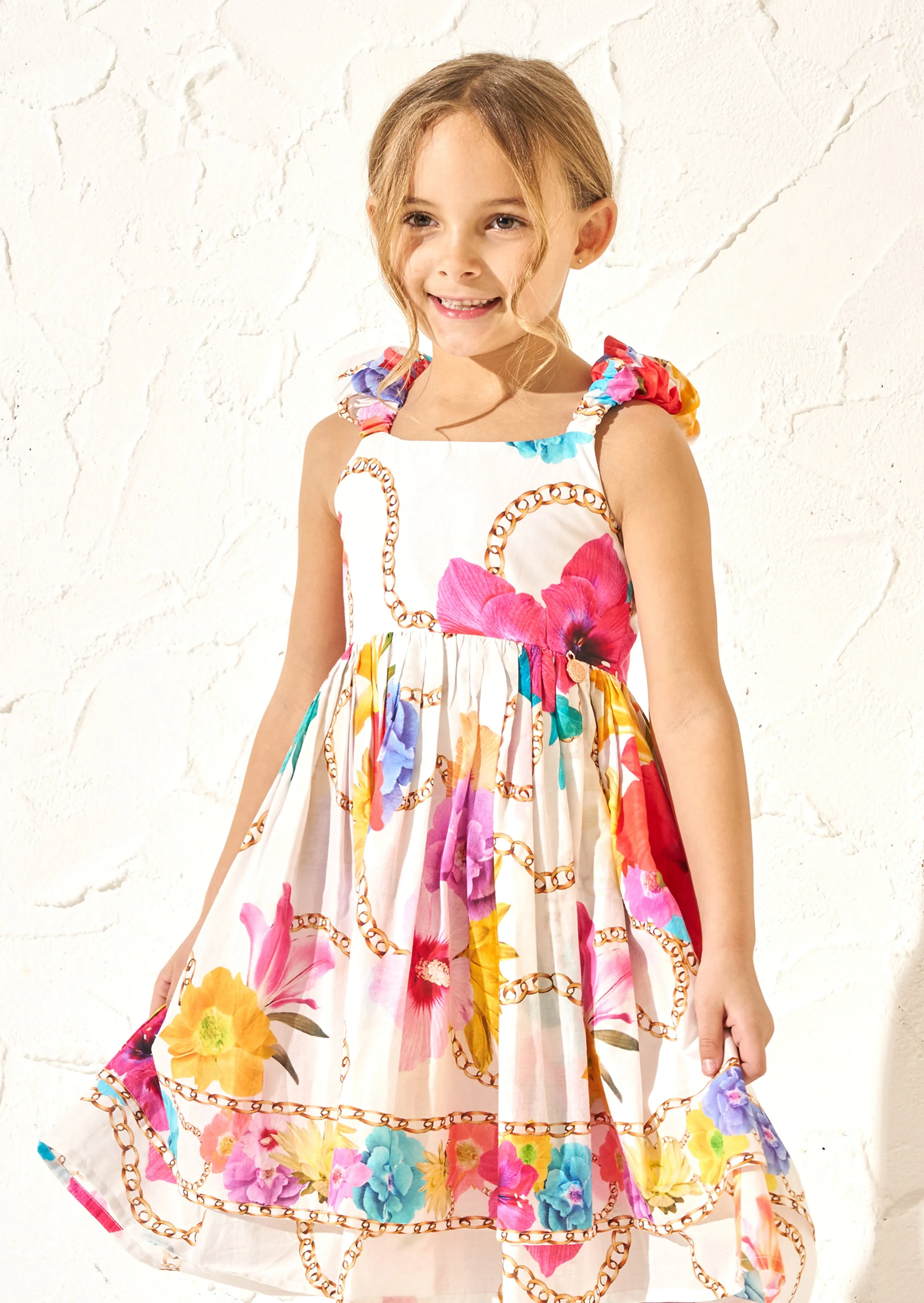 Katie Multi Tiered Print Dress