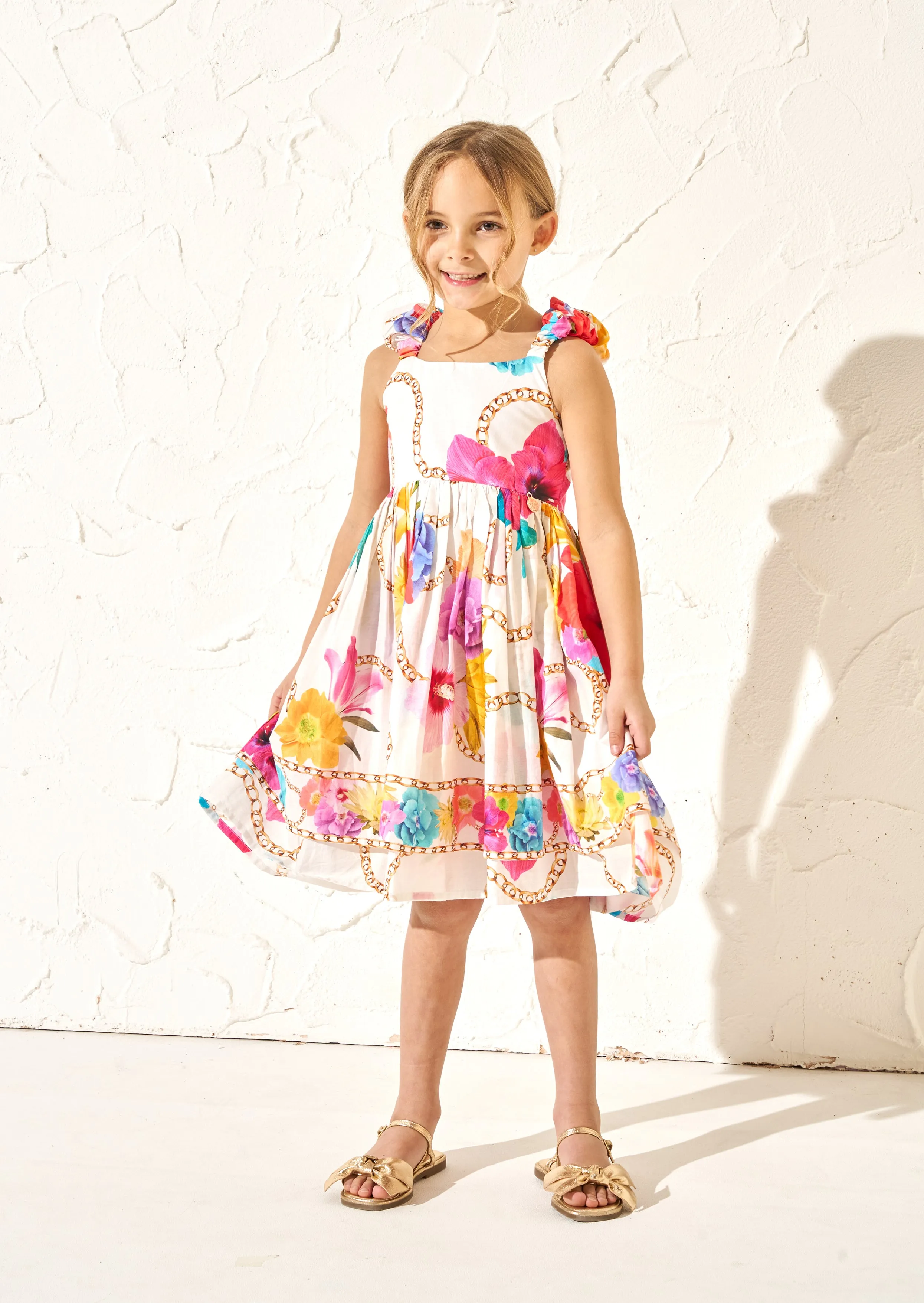 Katie Multi Tiered Print Dress