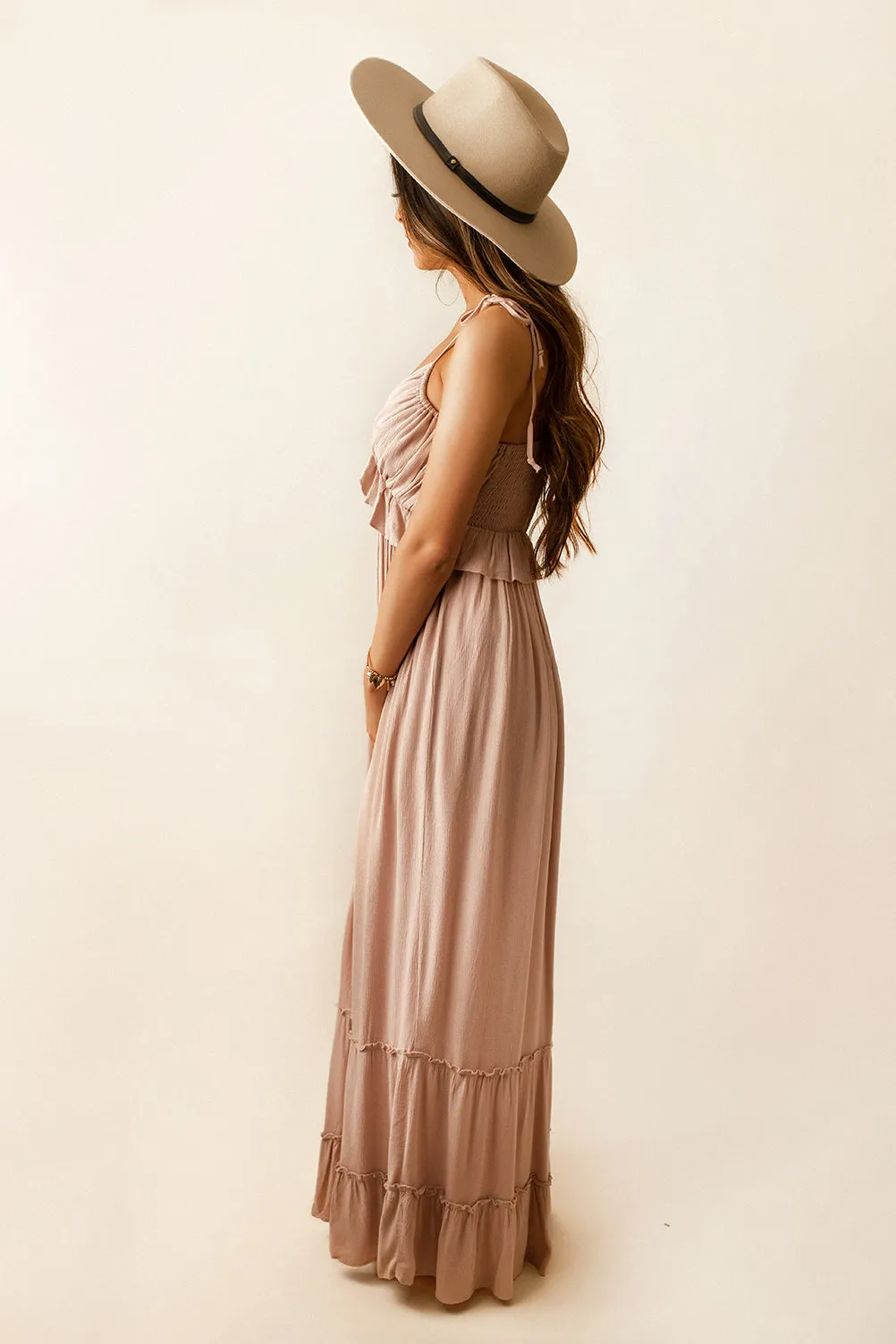 Keep Our Secrets Maxi Dress (Ivory) | FINAL SALE