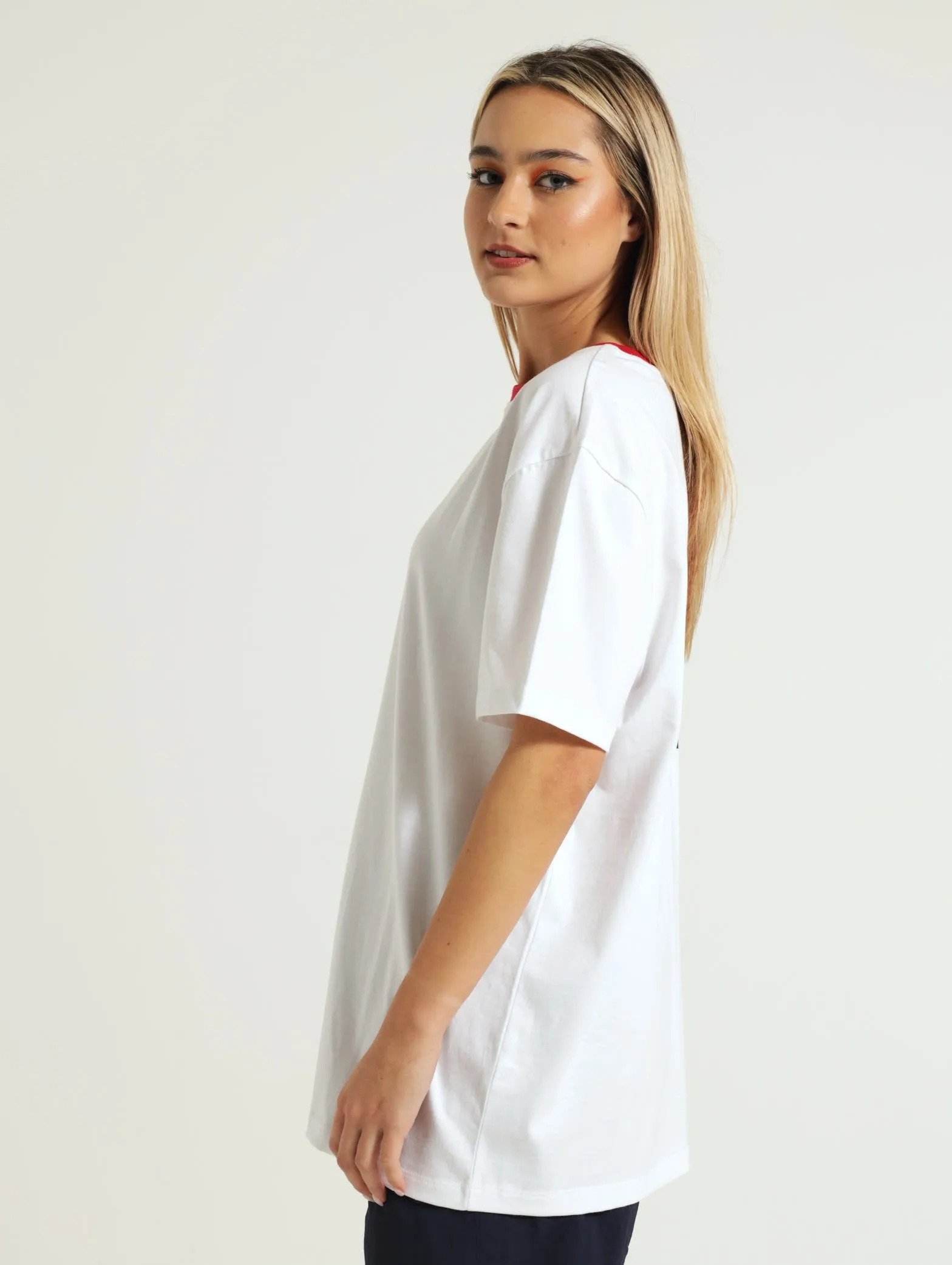 Kiara Oversized Tee - White