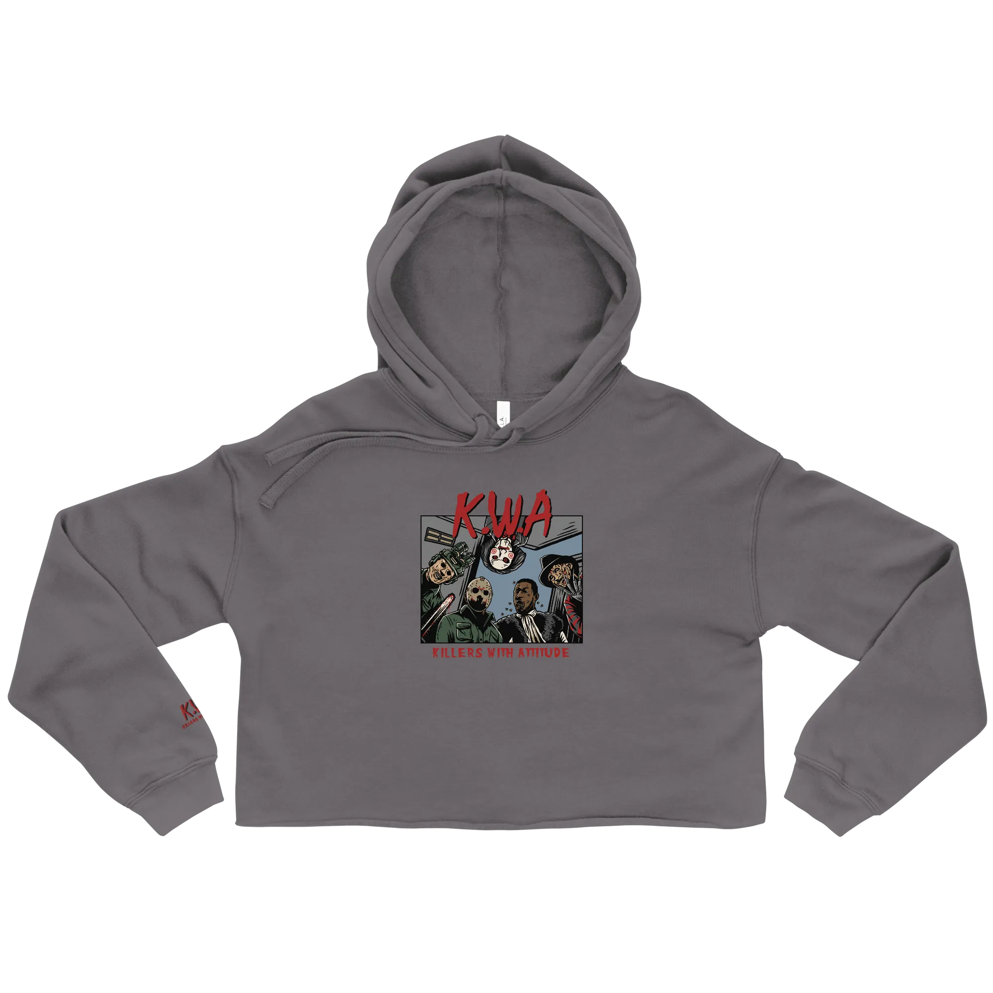 Killers with Attitude Ladies Crop Hoodie