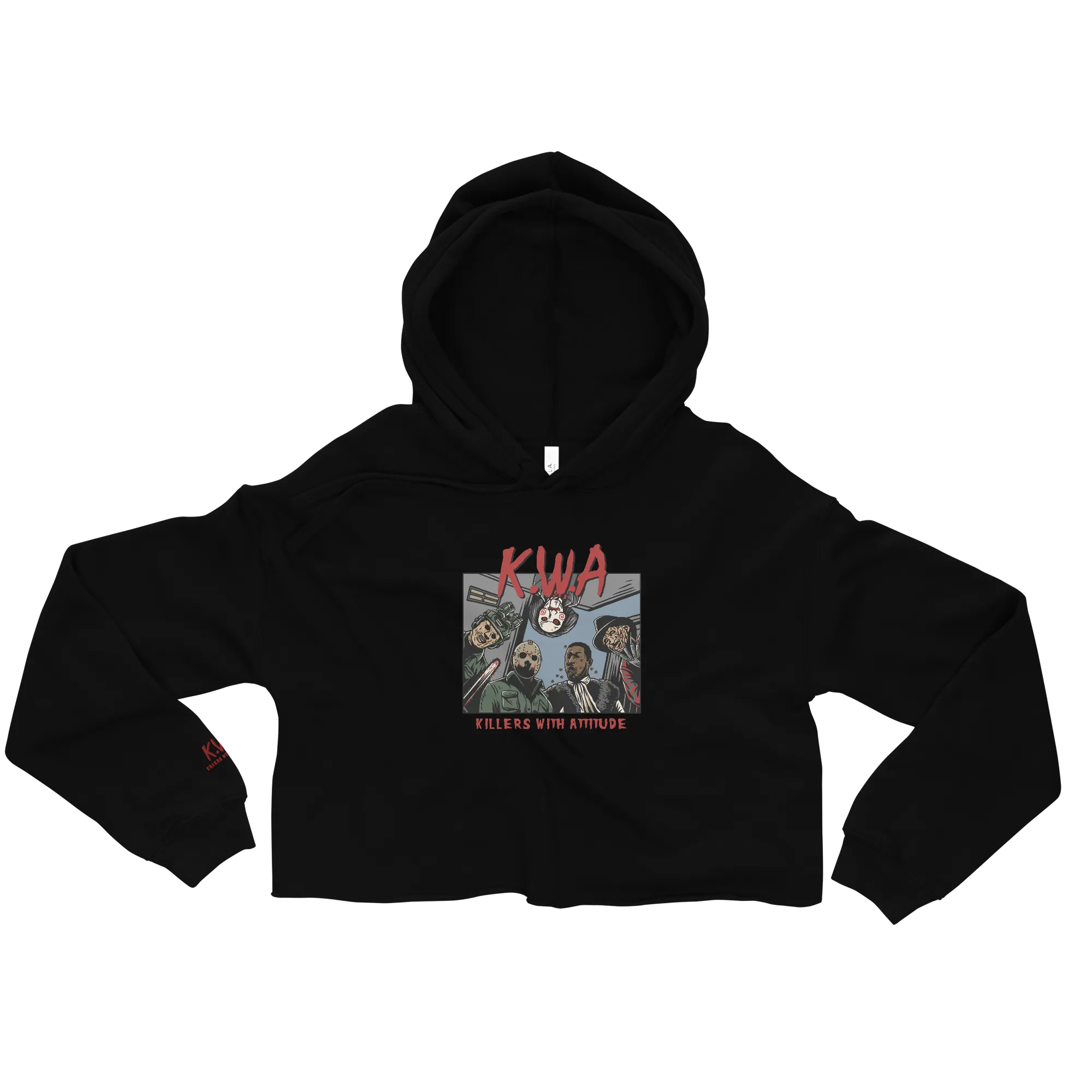 Killers with Attitude Ladies Crop Hoodie