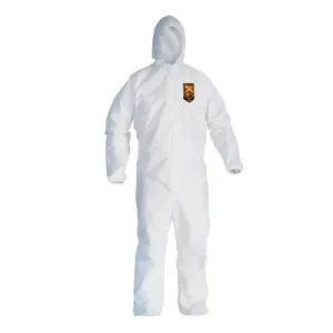 Kimberly-Clark Professional KLEENGUARD A20 Breathable Particle Protection Coveralls, XL, Elastic, Hood, Zip, 49114