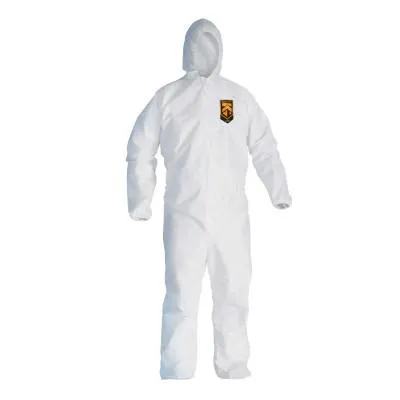 Kimberly-Clark Professional KLEENGUARD A20 Breathable Particle Protection Coveralls, XL, Elastic, Hood, Zip, 49114