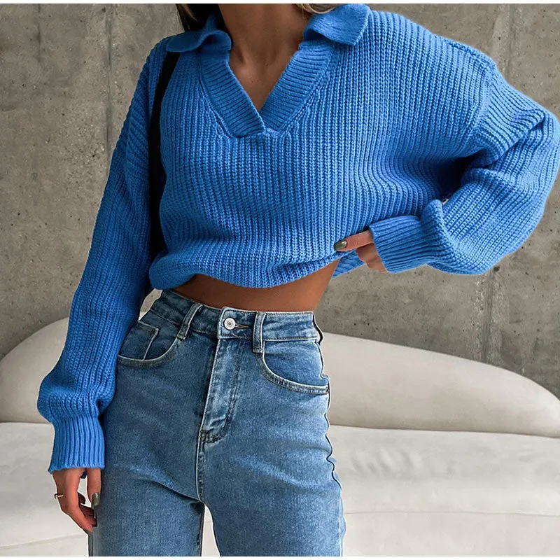 Knitted sweaters for women