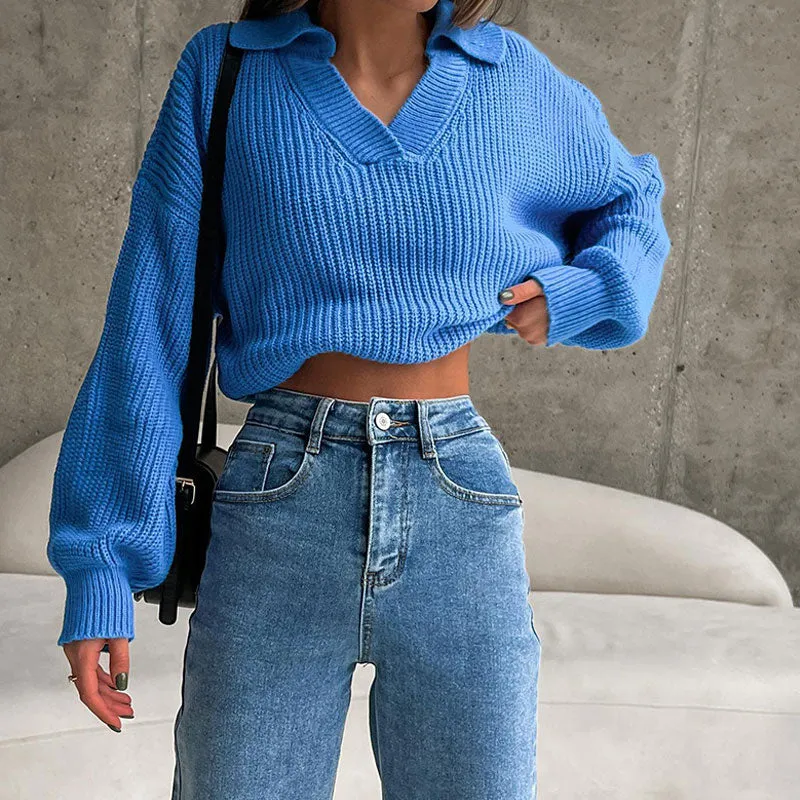Knitted sweaters for women