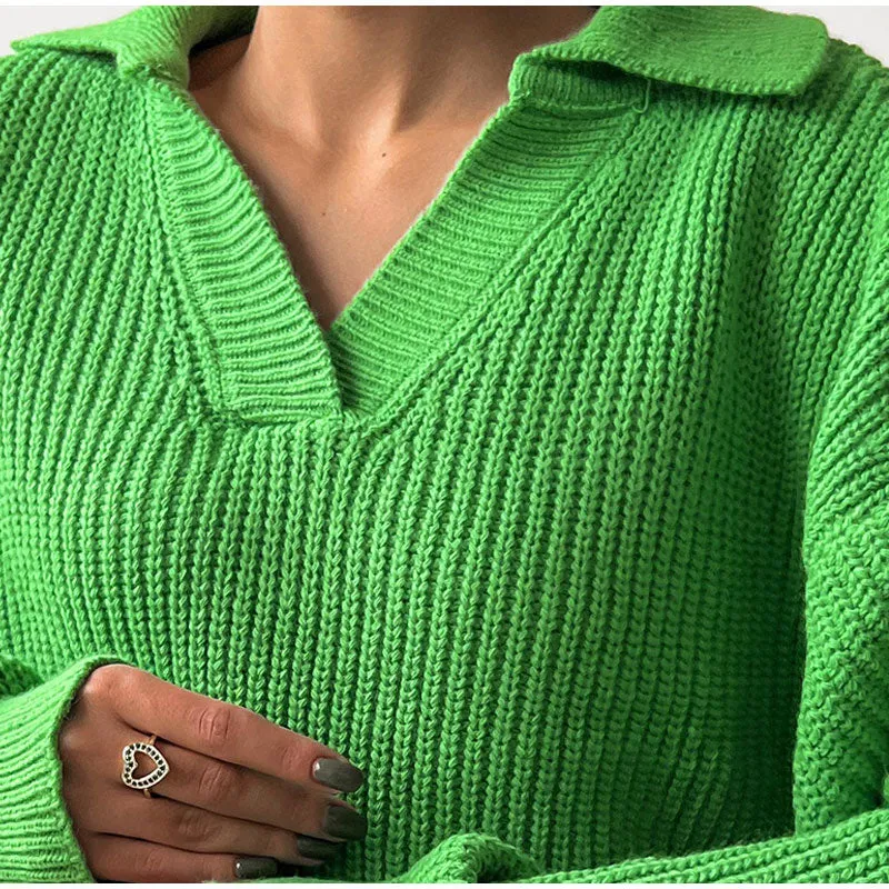 Knitted sweaters for women