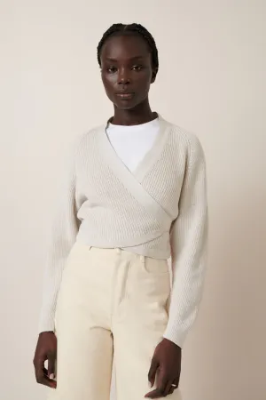 Kowtow Composure Cardigan - Oat Melange