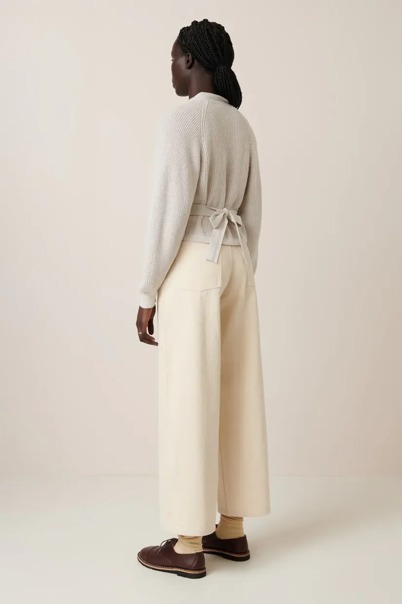 Kowtow Composure Cardigan - Oat Melange