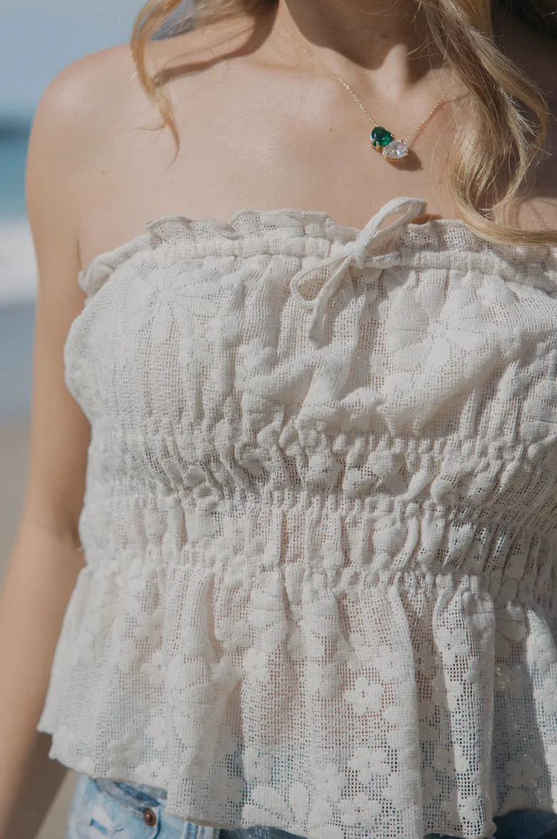 Lacey Strapless Top