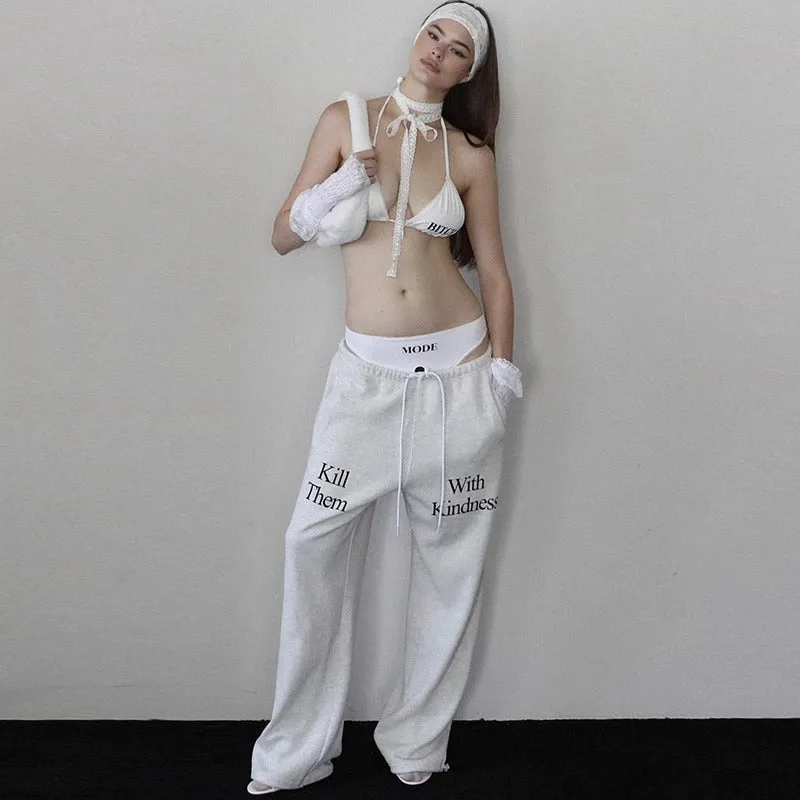 Letter graphic oversized hoodie