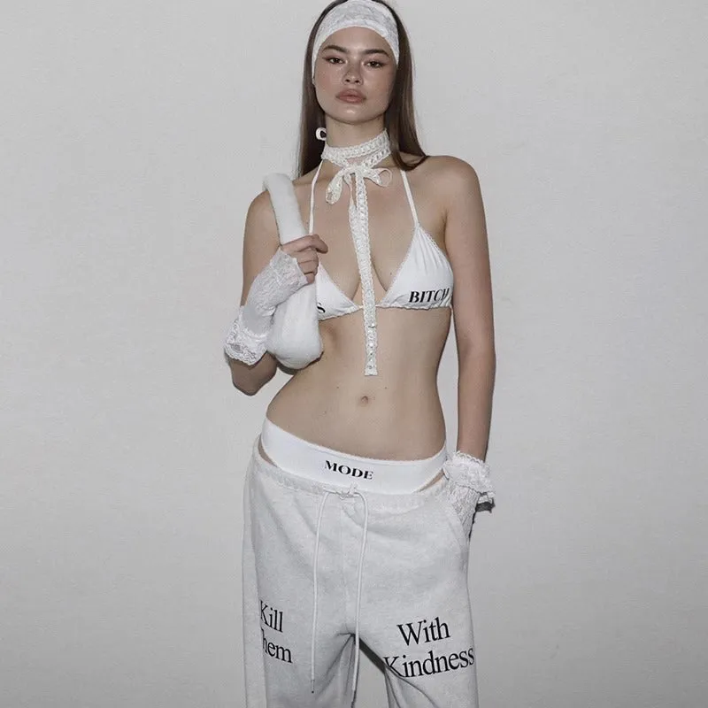 Letter graphic oversized hoodie