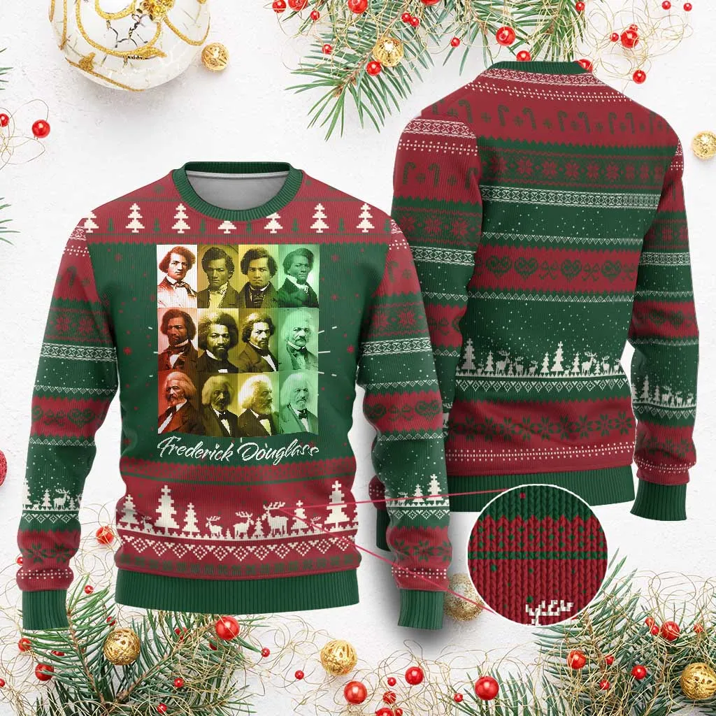 Life Of Frederick Douglass Ugly Christmas Sweater Black History Month TS09