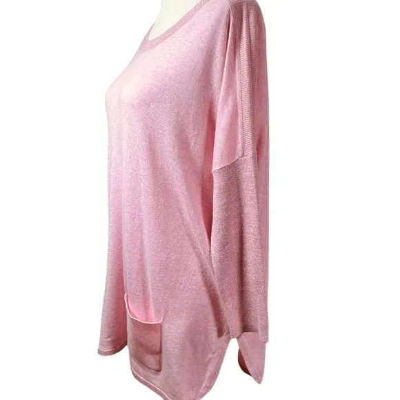 Lilly Pulitzer NEW without Tag Cobo Heathered Pink Tropics Tint Sweater Size S