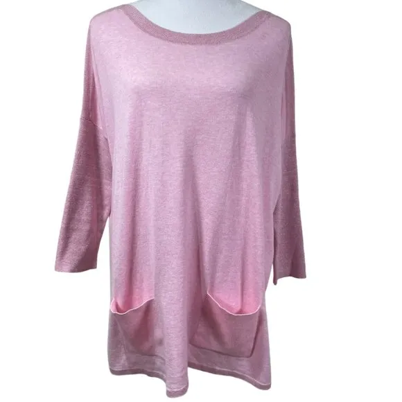 Lilly Pulitzer NEW without Tag Cobo Heathered Pink Tropics Tint Sweater Size S