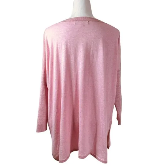 Lilly Pulitzer NEW without Tag Cobo Heathered Pink Tropics Tint Sweater Size S