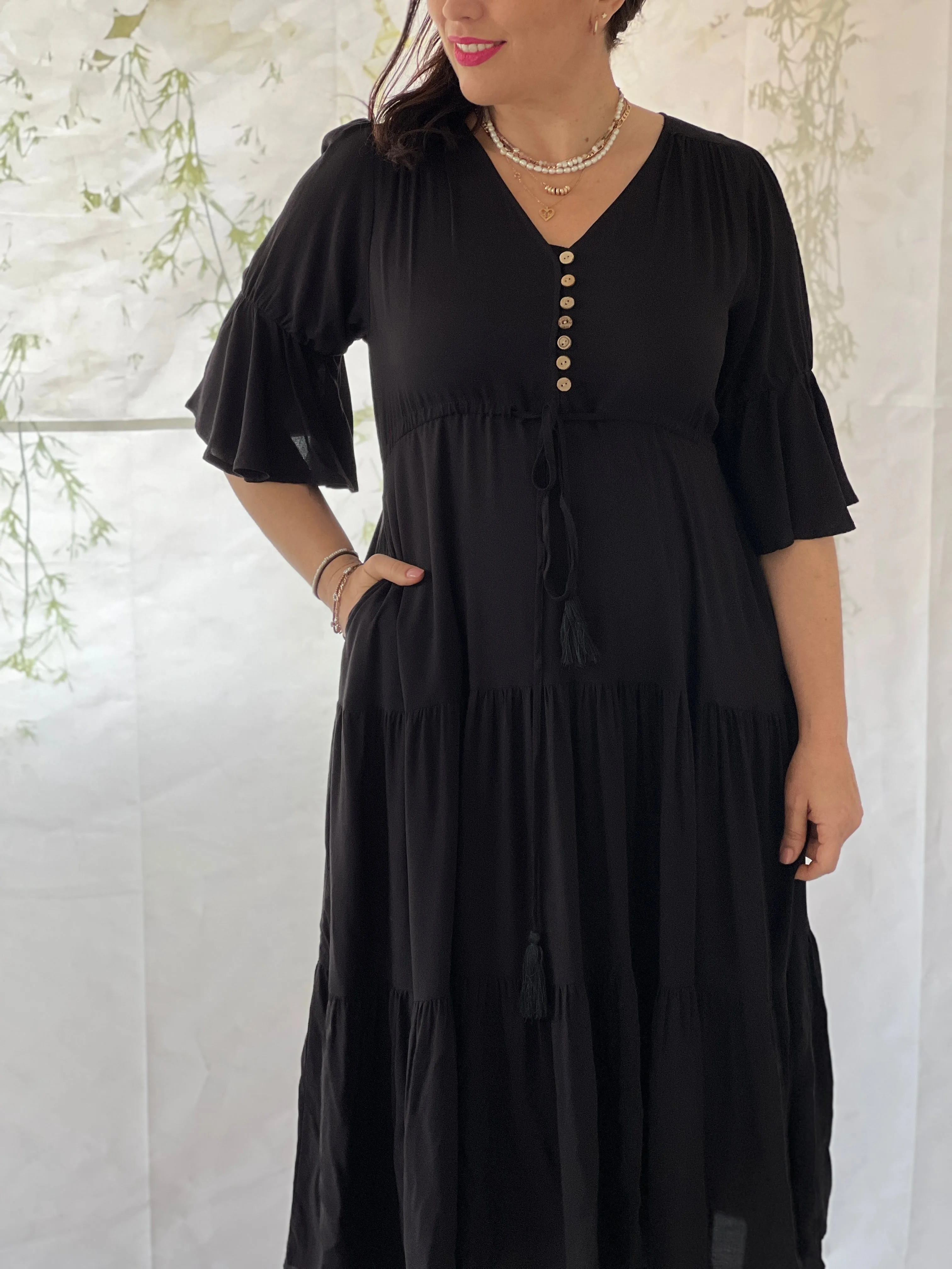 Lisbon Black Dress