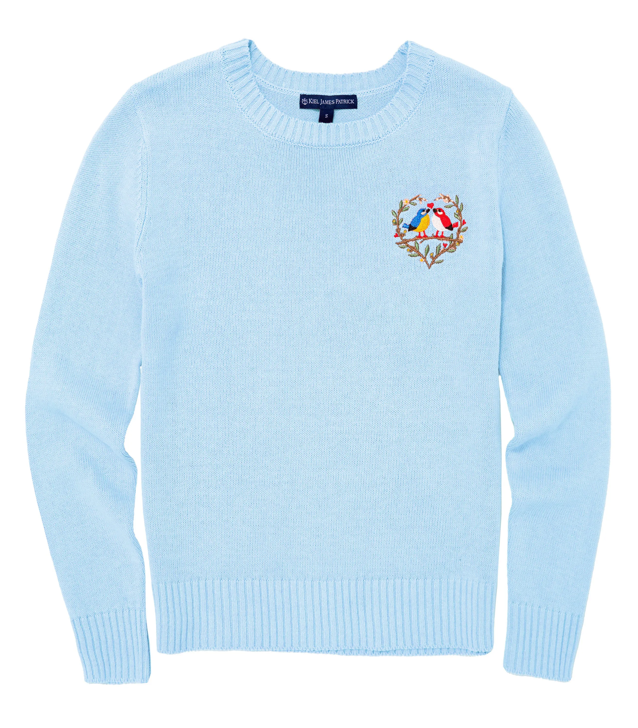 Lovebirds Embroidered Sweater
