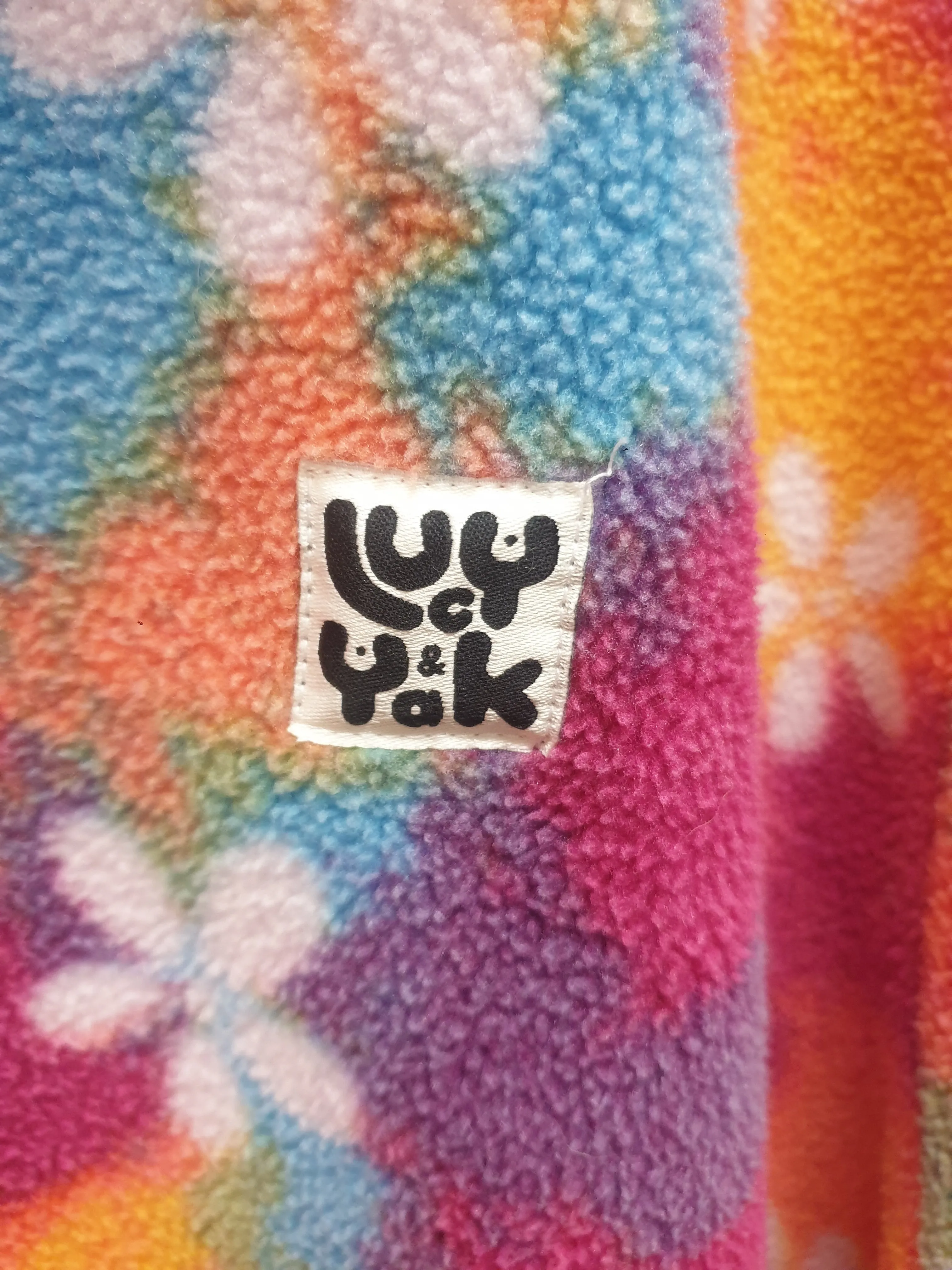 Lucy & Yak colourful fleece size 4XL