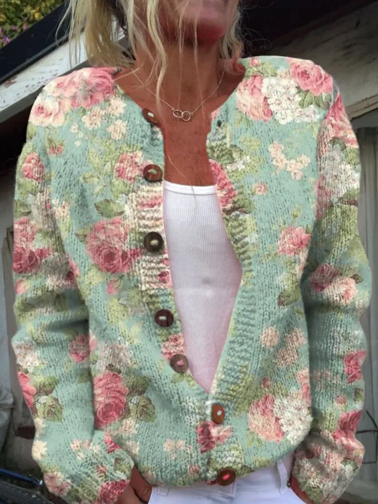 Lynleigh | Cardigan with floral pattern