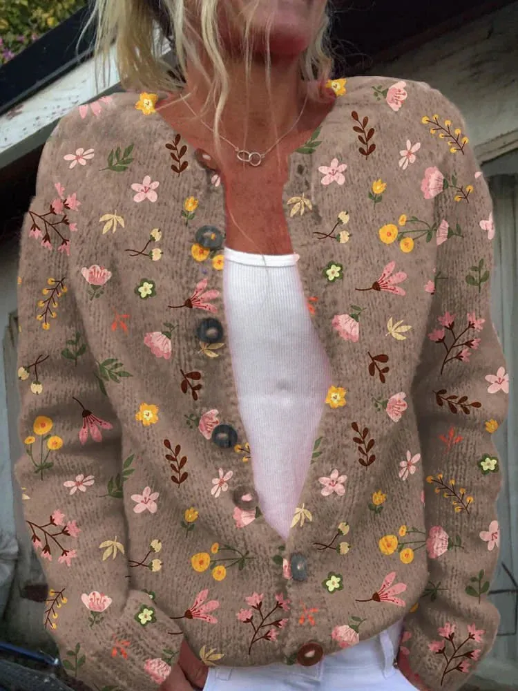 Lynleigh | Cardigan with floral pattern