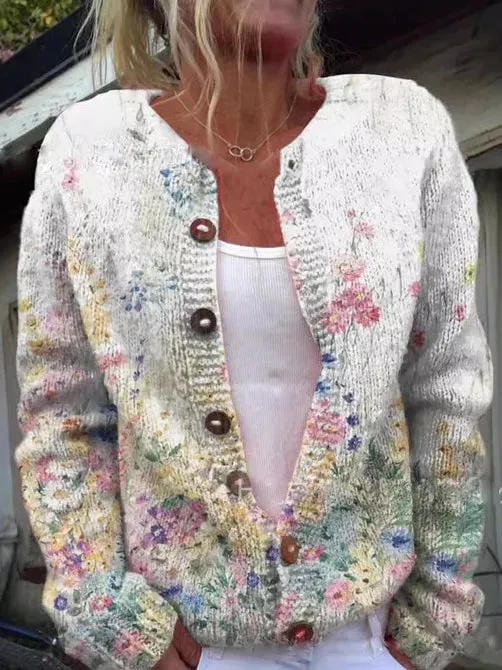 Lynleigh | Cardigan with floral pattern