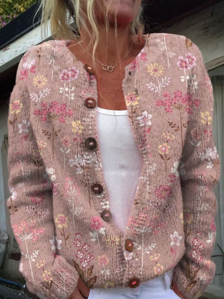 Lynleigh | Cardigan with floral pattern