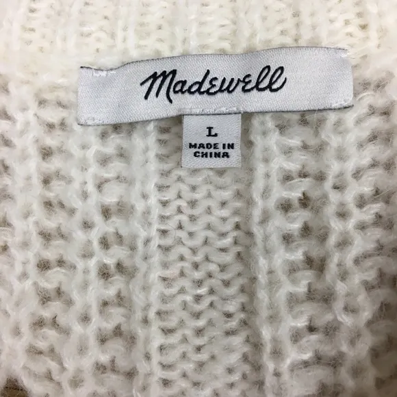 MADEWELL Charley Pullover Sweater Sz. L
