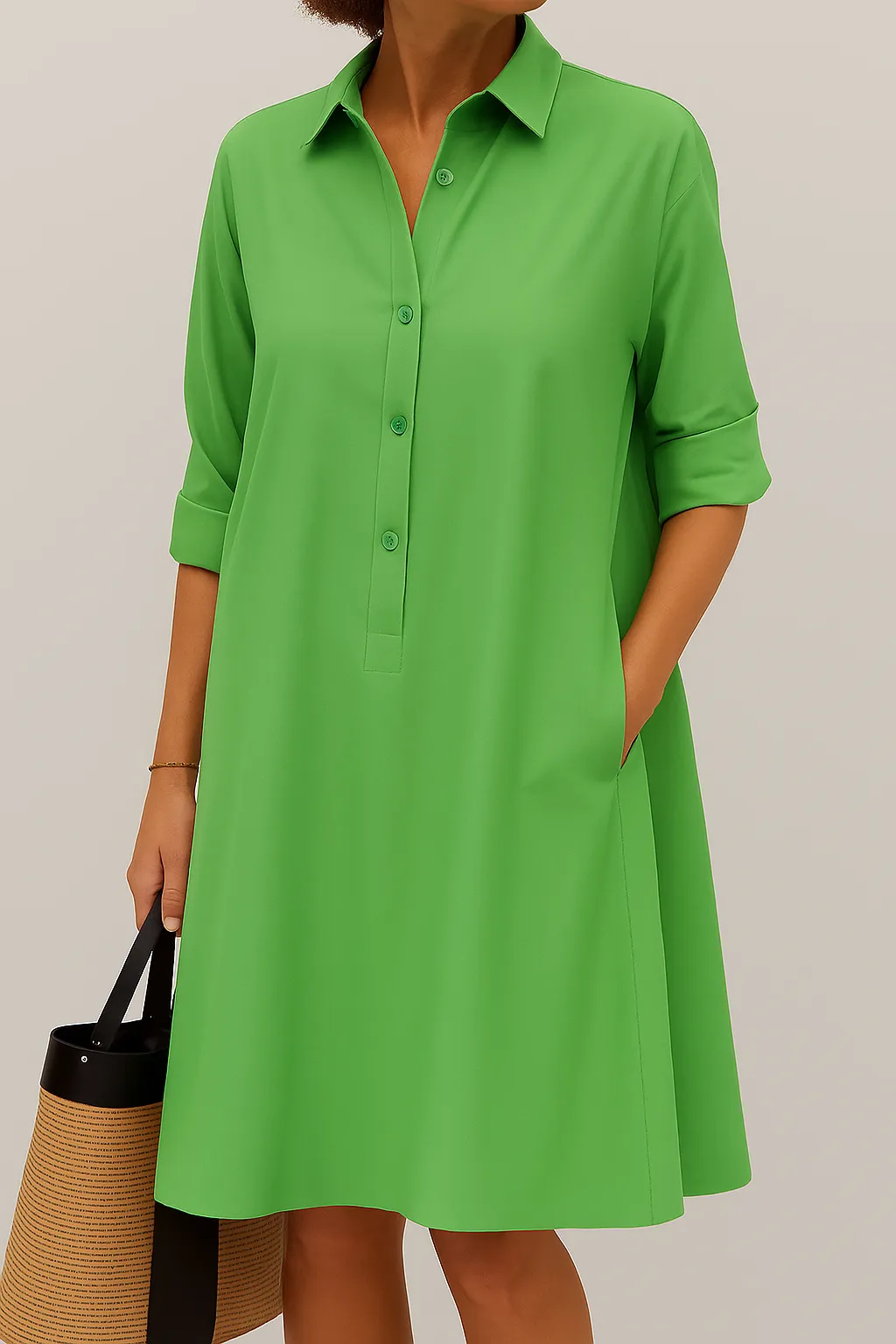 Maelis | Button Down Shirt Dress