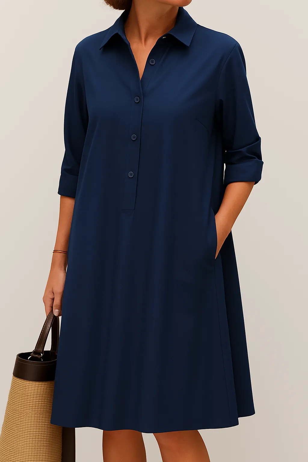 Maelis | Button Down Shirt Dress