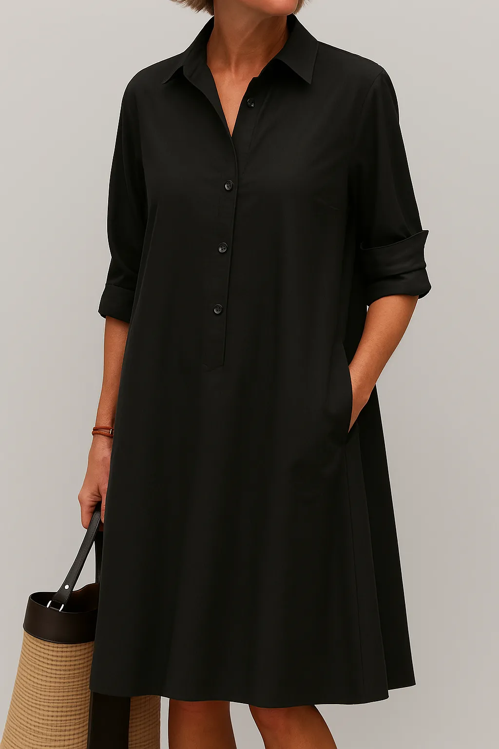 Maelis | Button Down Shirt Dress