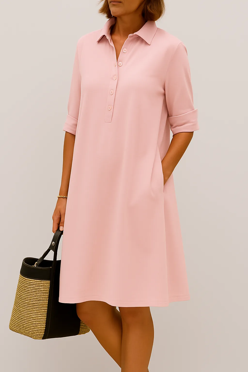 Maelis | Button Down Shirt Dress
