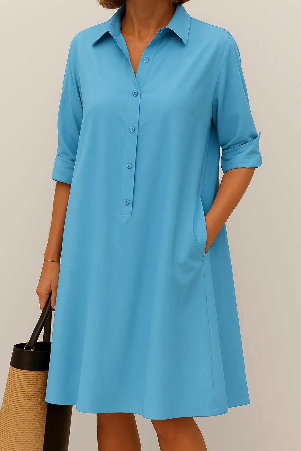 Maelis | Button Down Shirt Dress