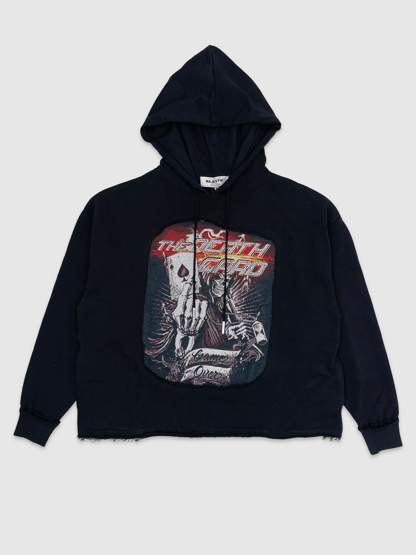 MAJ-FT2451-Death Card Crop Tapestry Hoodie