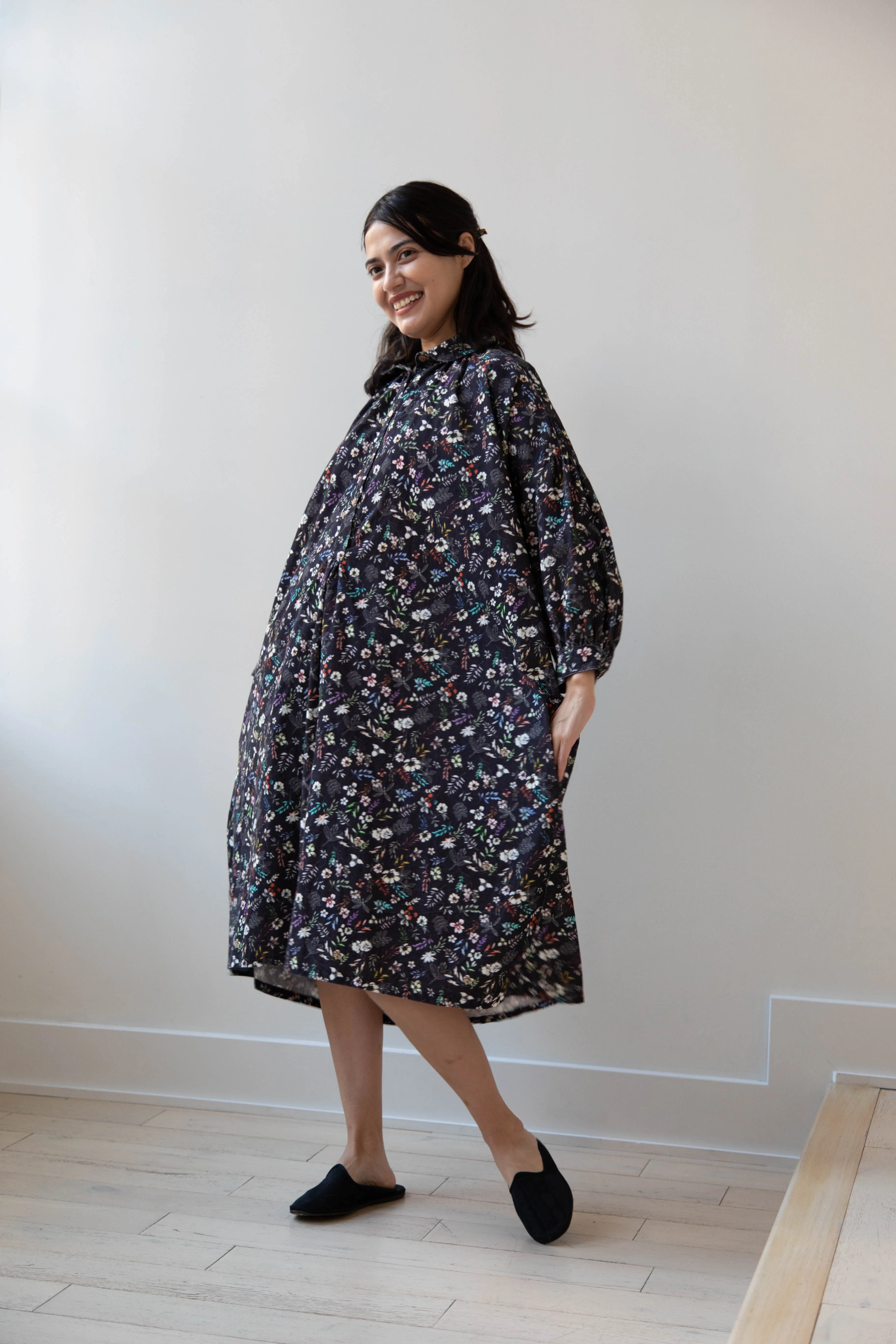 Makié | Emilia Dress in Charcoal Flower