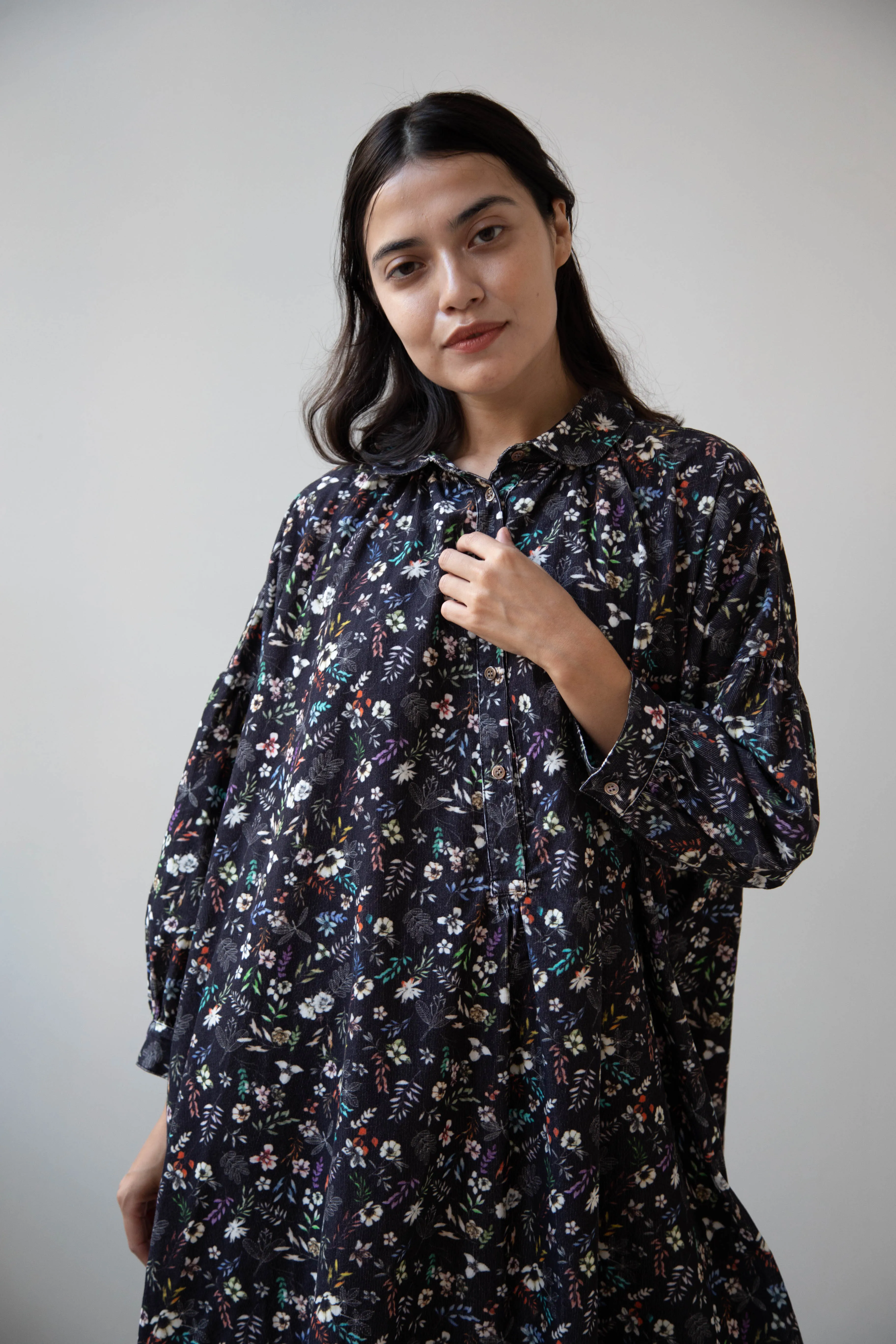 Makié | Emilia Dress in Charcoal Flower