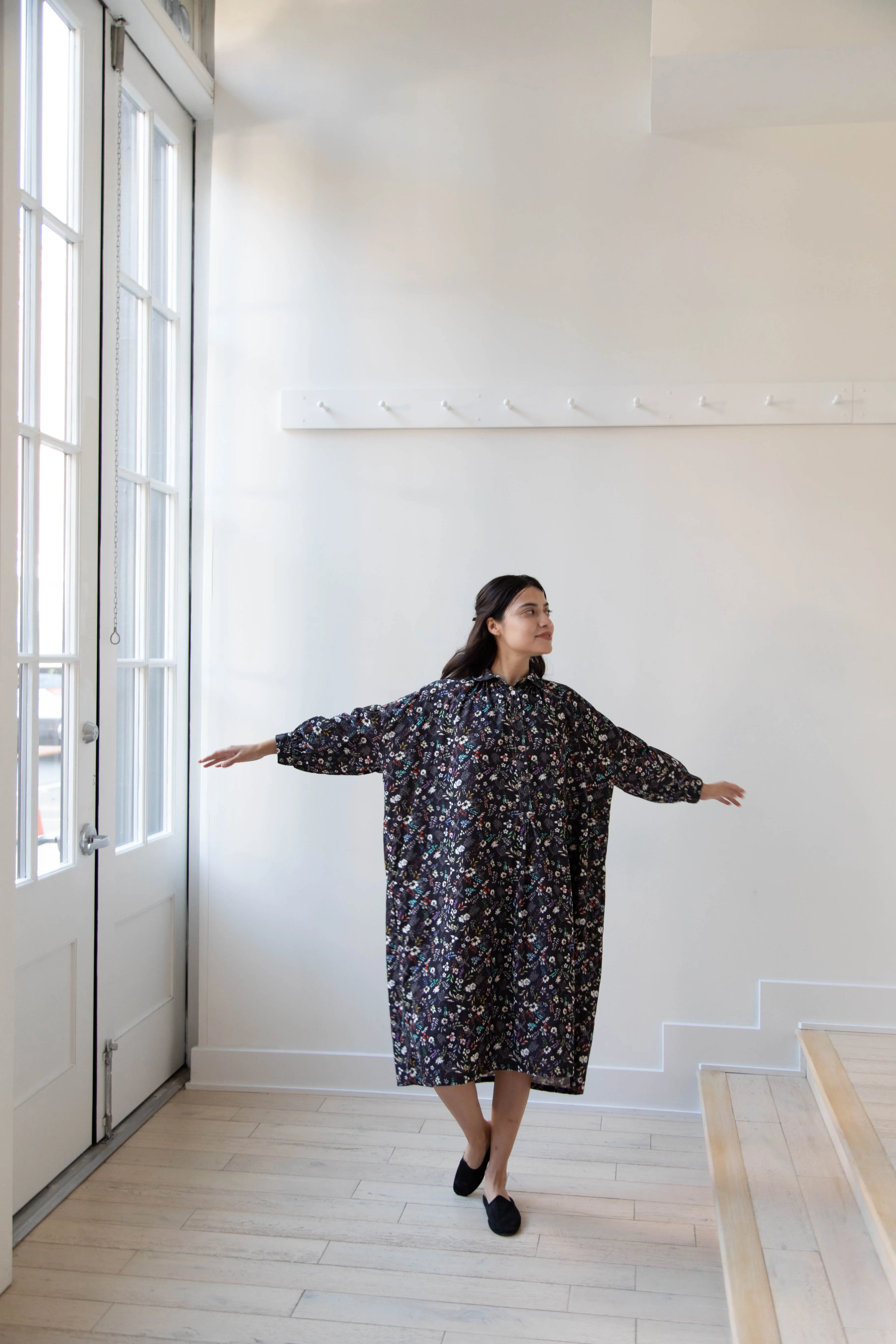 Makié | Emilia Dress in Charcoal Flower