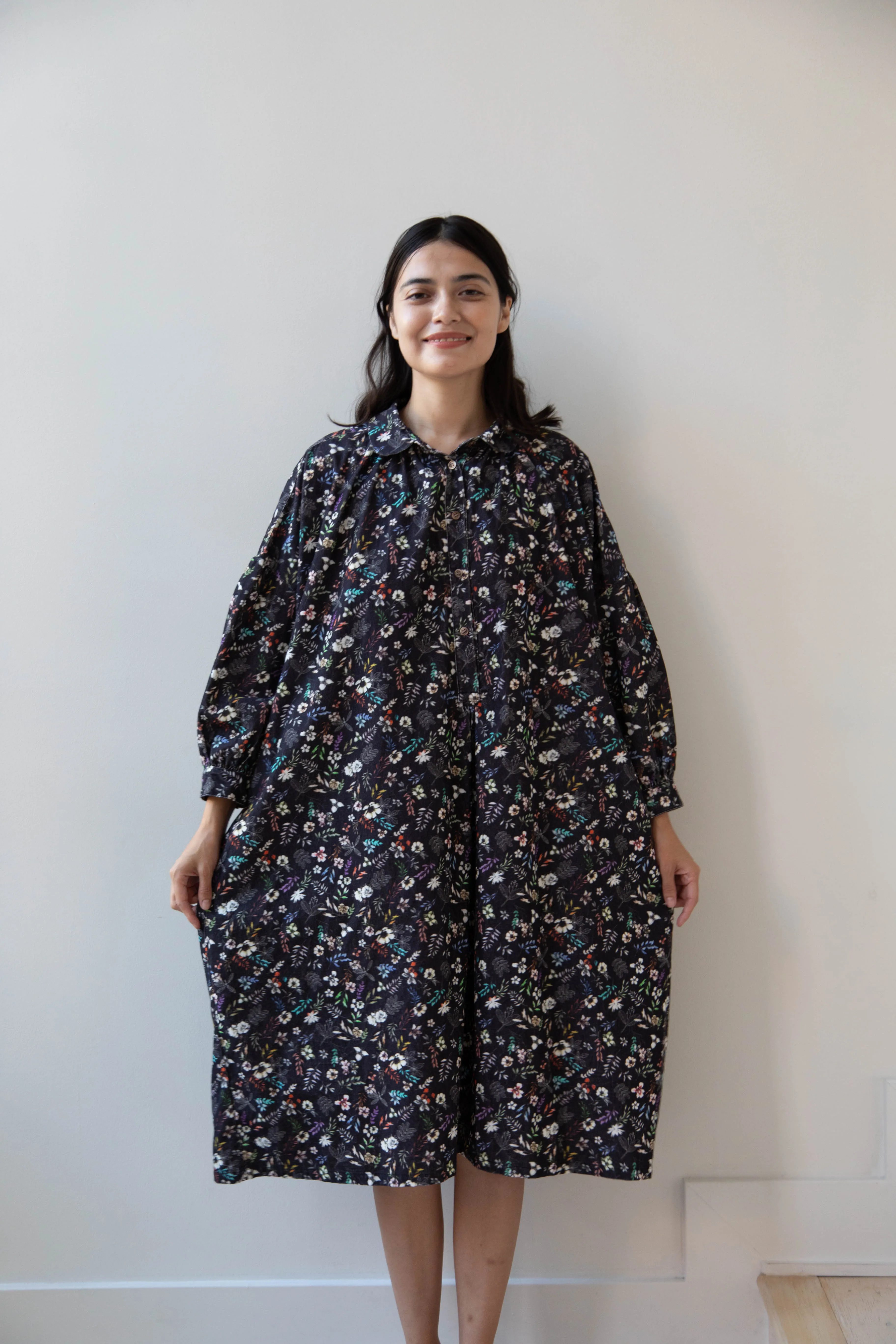 Makié | Emilia Dress in Charcoal Flower