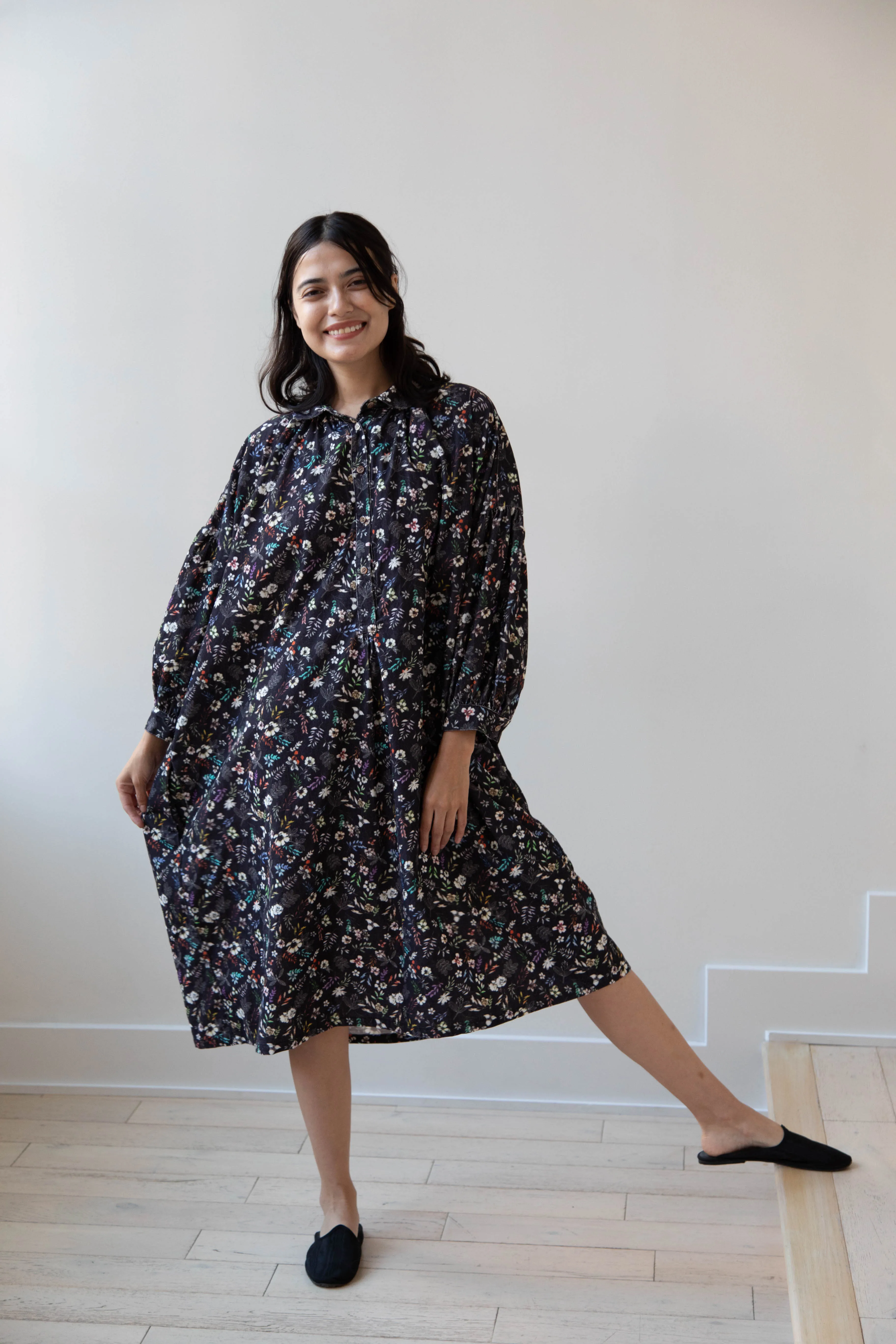 Makié | Emilia Dress in Charcoal Flower