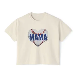 'Mama' Women's Boxy Tee - Casual Comfort Top
