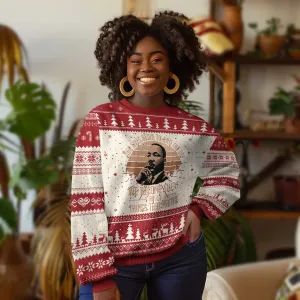 Martin Luther King Jr Ugly Christmas Sweater Our Lives Begin to End The Day We Become Silent About Things That Matter TS09