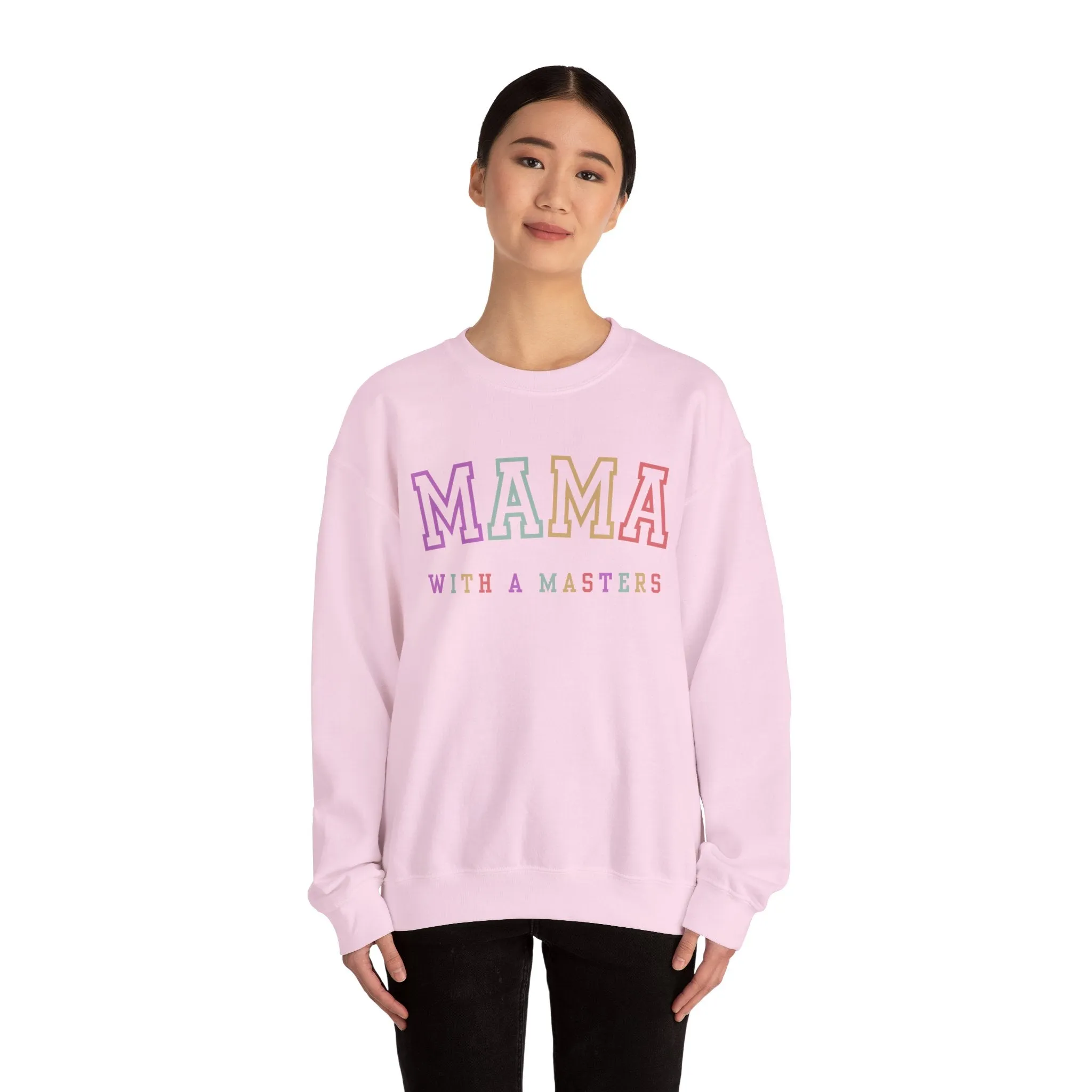 Masters Degree, Masters Degree Gift, Masters Graduation, Masters Degree Gifts, Mama with a Masters, Mother's Day Gift, Crewneck Sweatshirt
