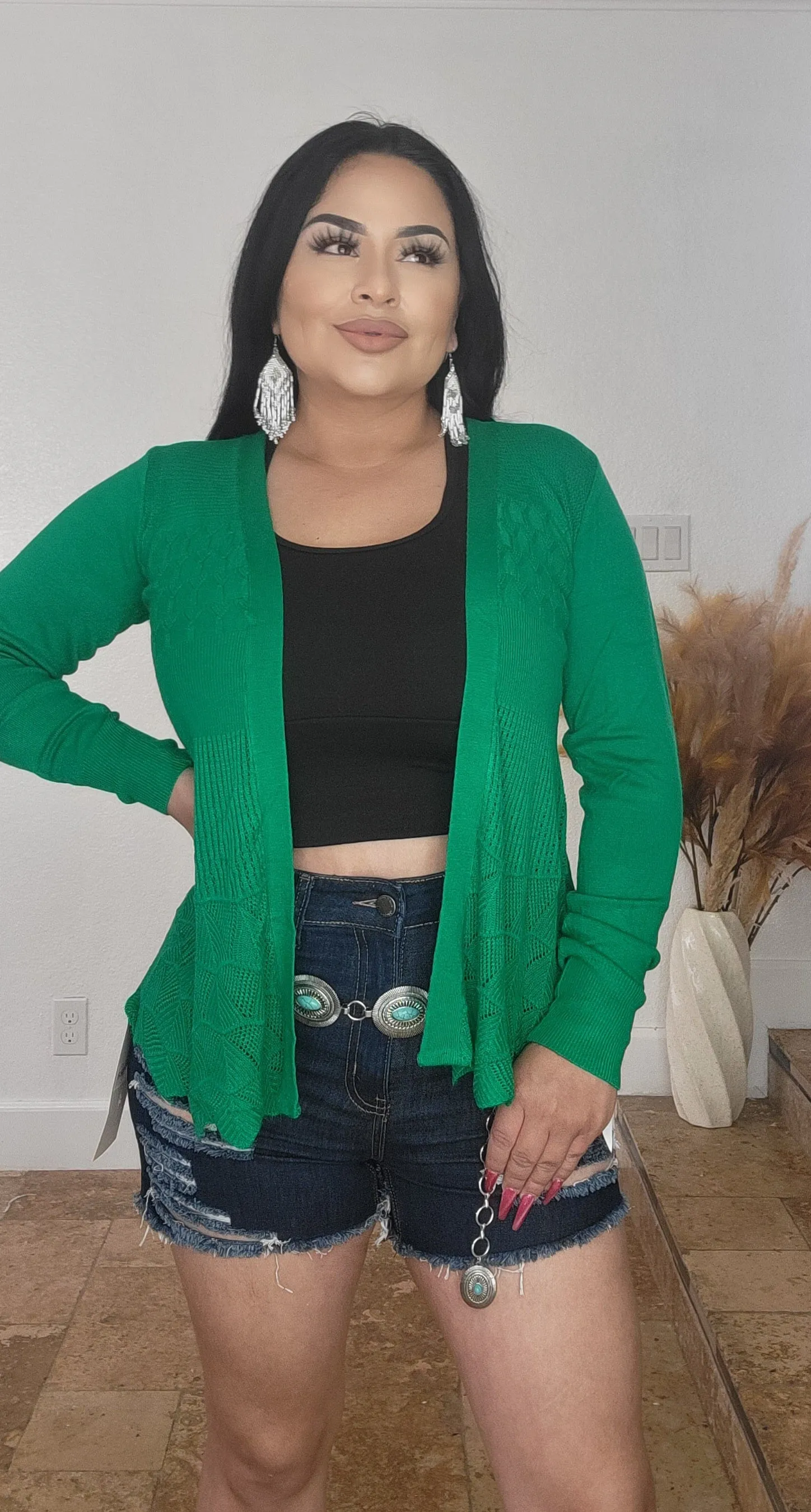 Meli cardigan Light Green