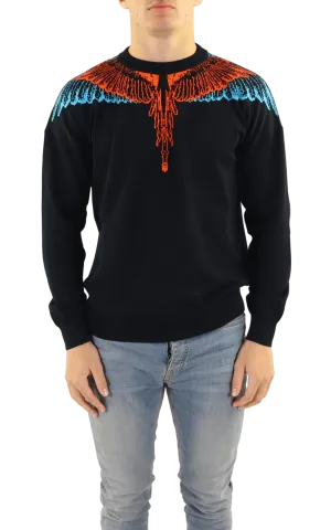 Men Icon Wings Knit Boxy Crew