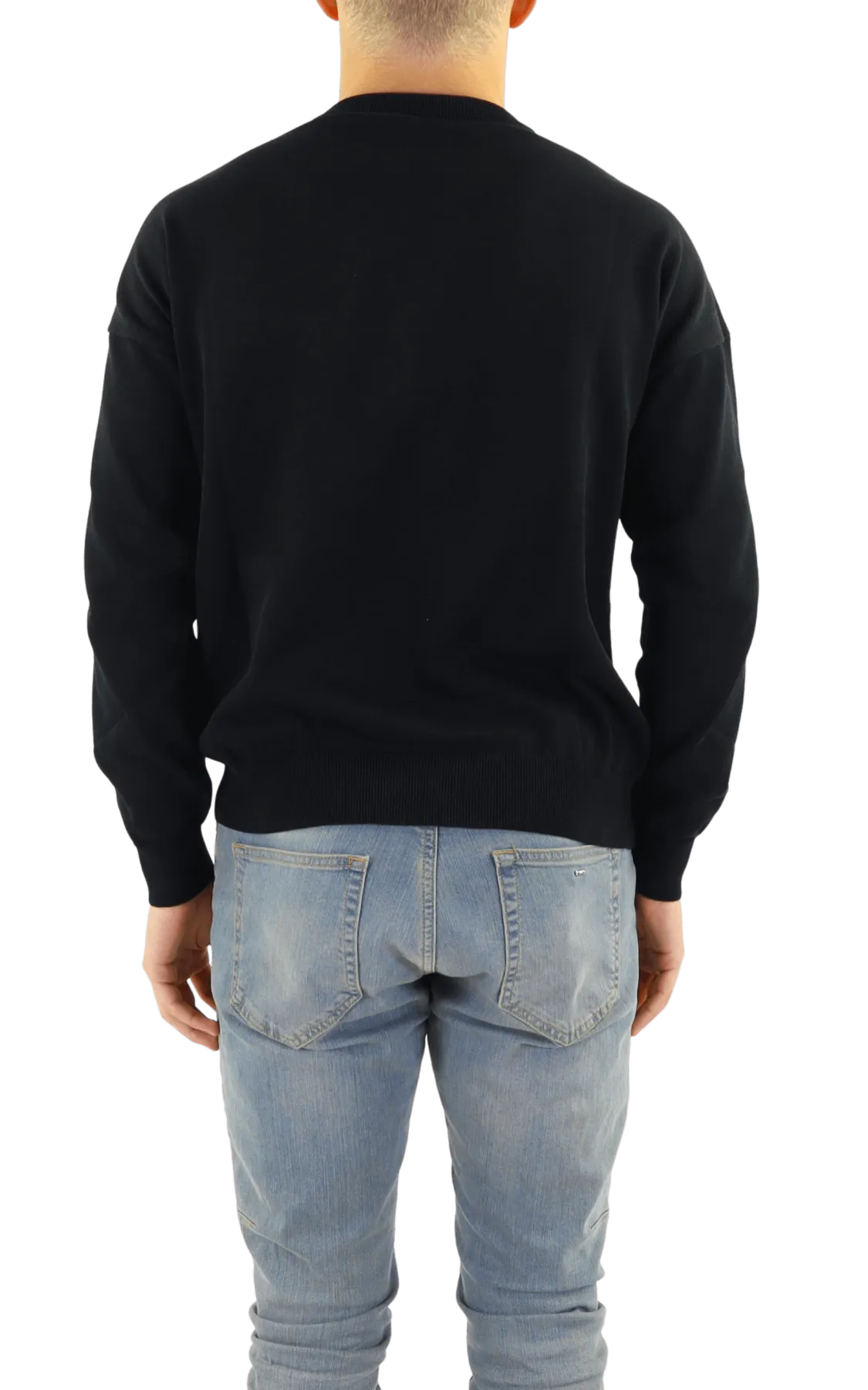 Men Icon Wings Knit Boxy Crew