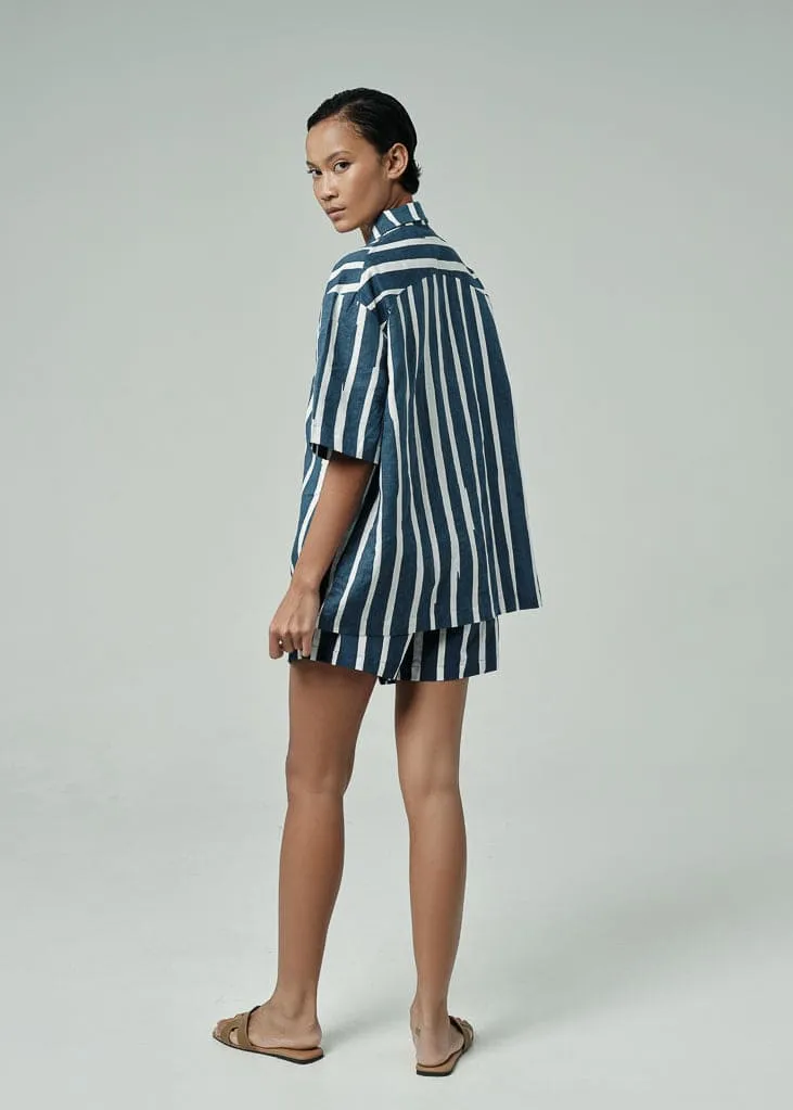 Men's boxy linen shirt